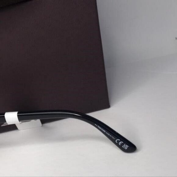 Tom Ford MARSHALL FT 0929 Shiny Black/Grey Brown Shaded 58/16/145 unisex Sunglas - Picture 8 of 8